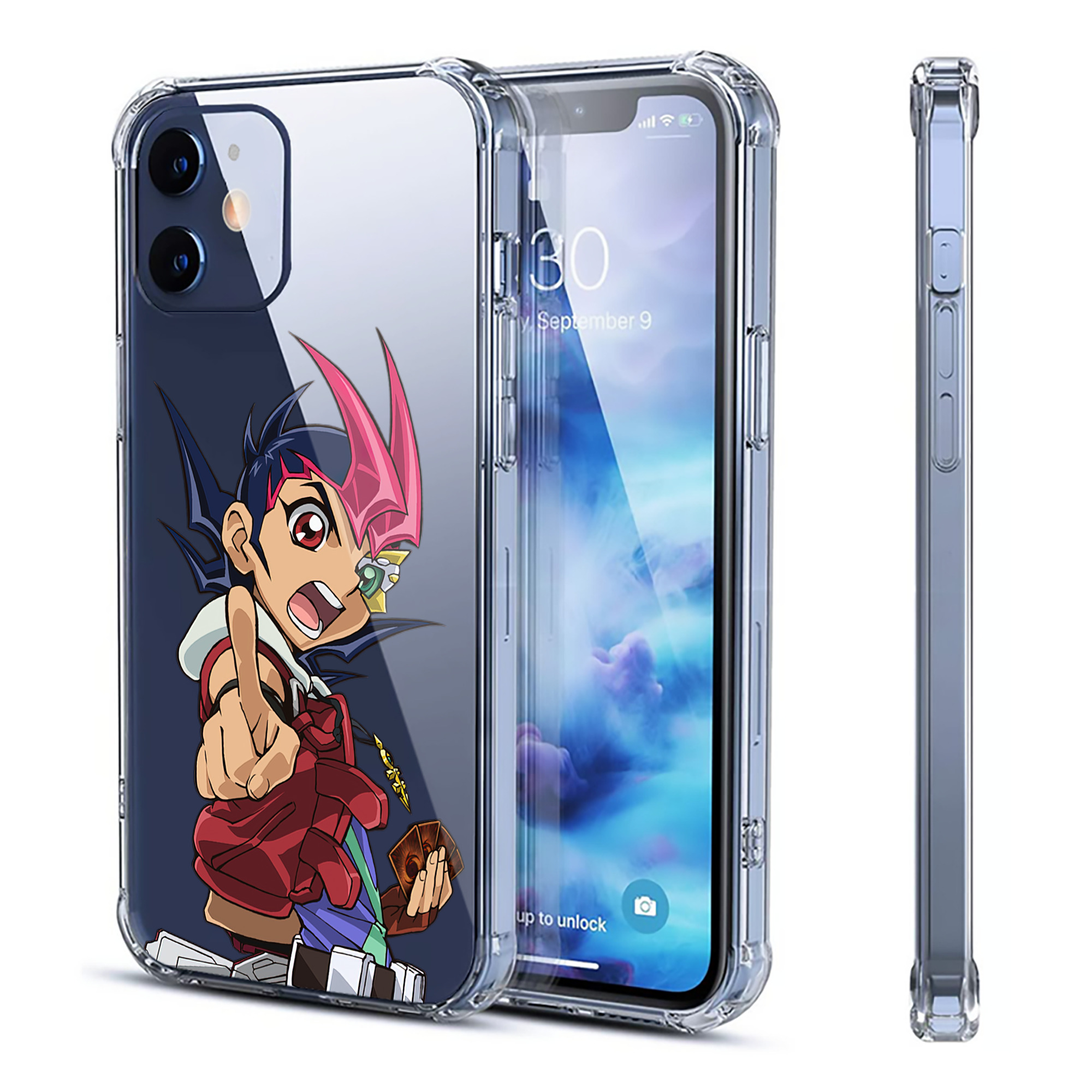 （画像用） 遊☆戯☆王 Yu-Gi-Oh! 【iPhone 12シリーズ対応】透明スマホケース（クリアソフトケース）